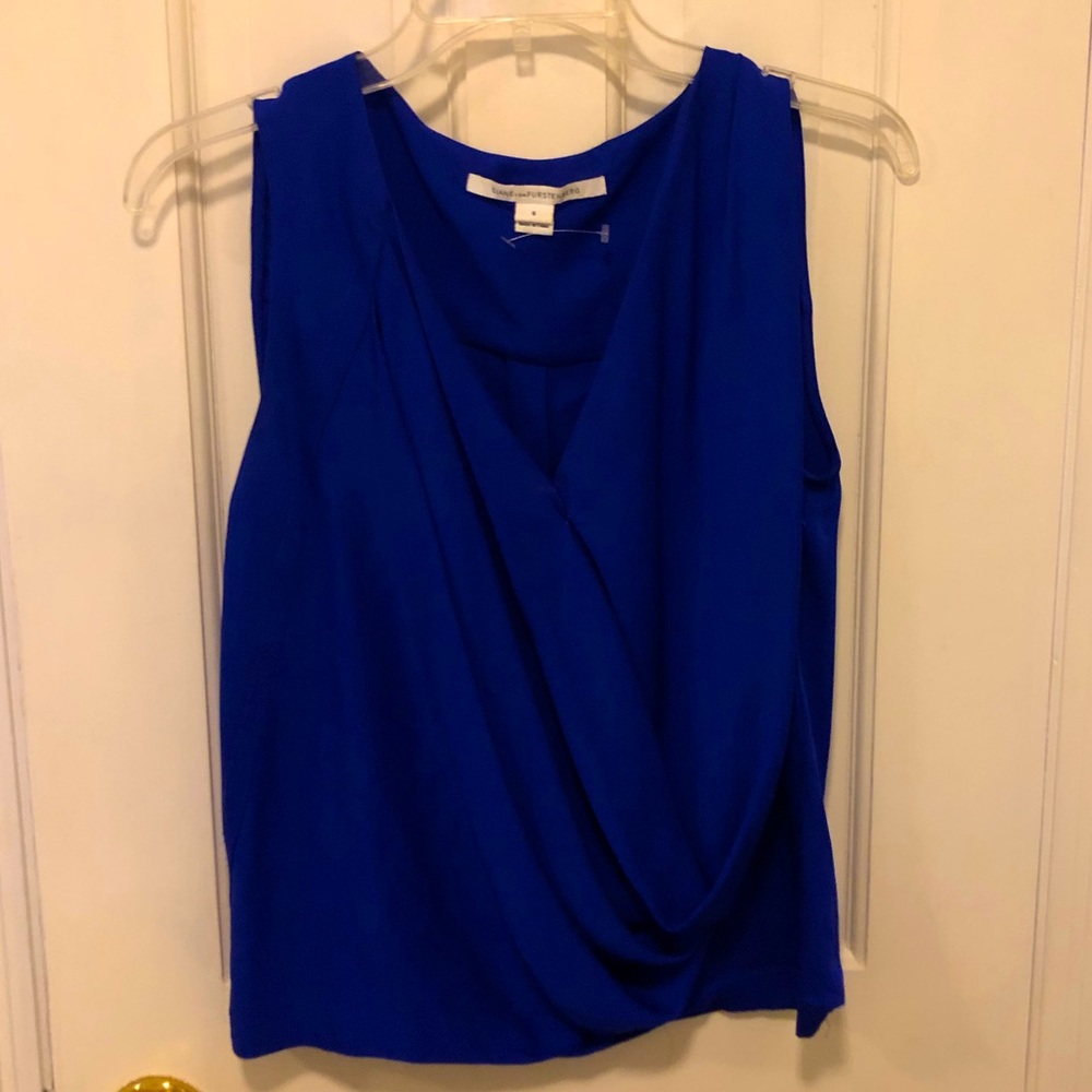 DVF silk top